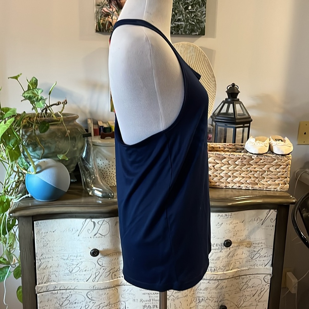 MAJESTIC BOSTON RED SOX GRAPHIC PRINT RACER TANK TOP BLUE RED WHITE SIZE MEDIUM - Picture 4 of 12